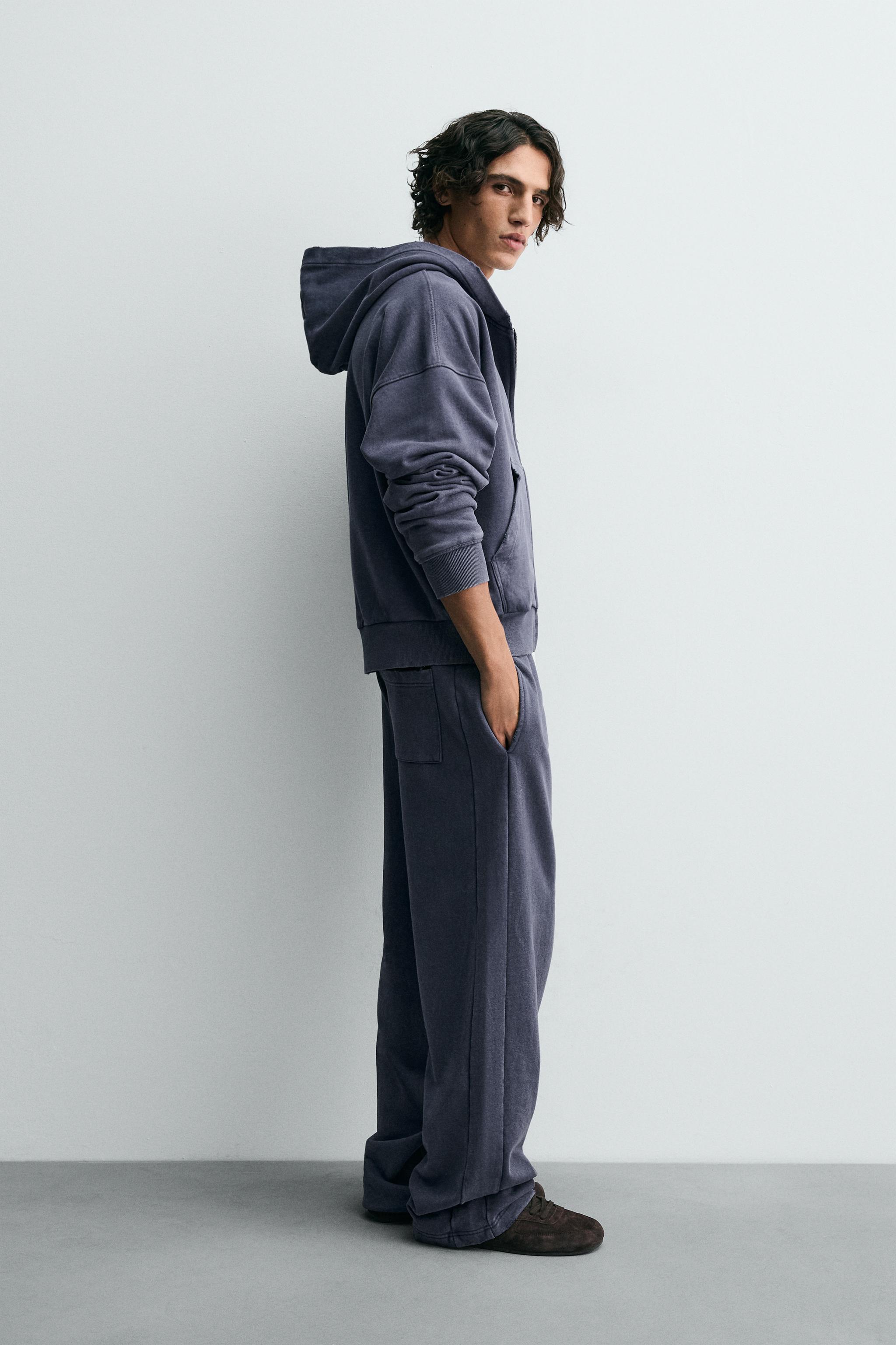 SWEAT BIMATIÈRE WAFFLE À CAPUCHE